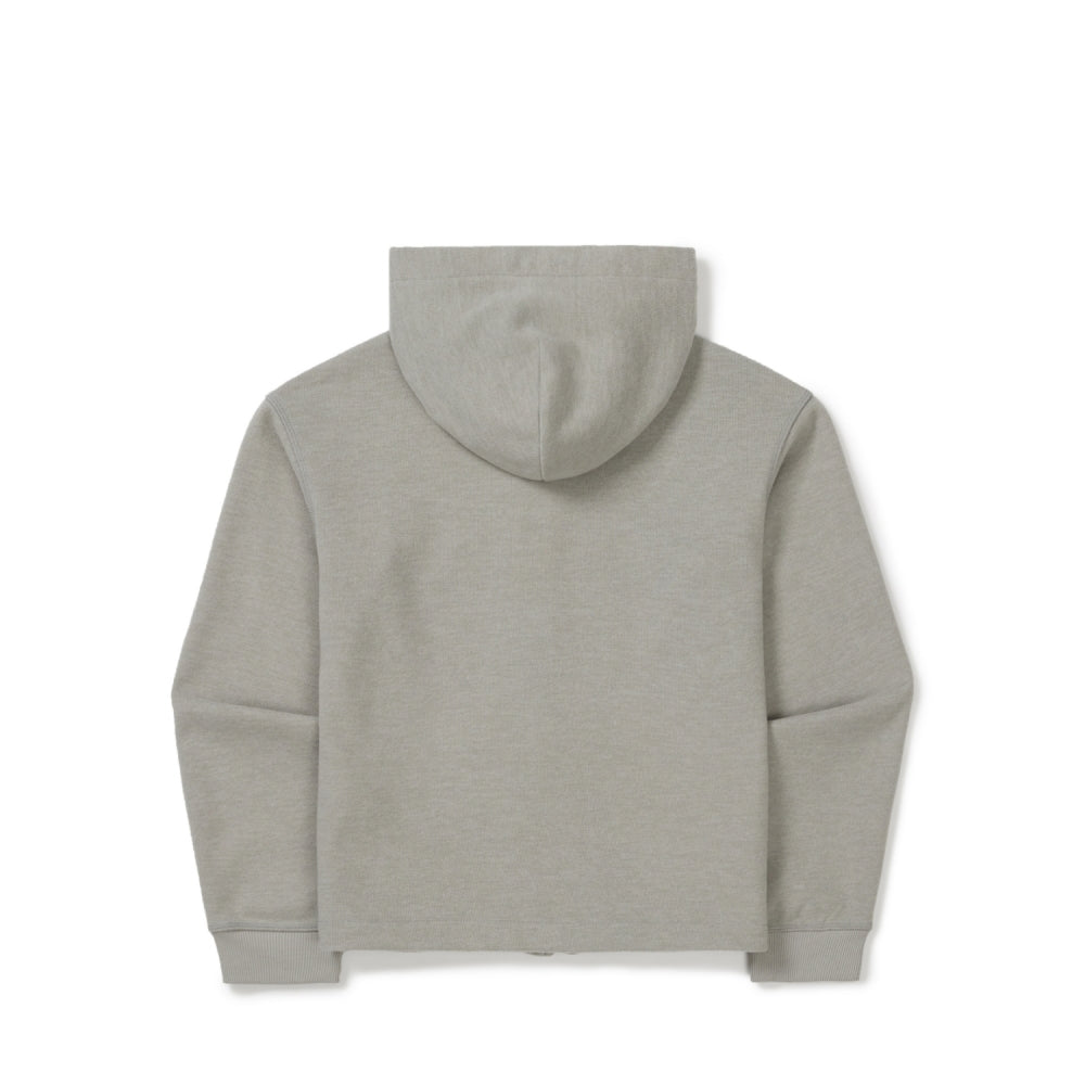 니트 여성 후드 집업 Light Khaki