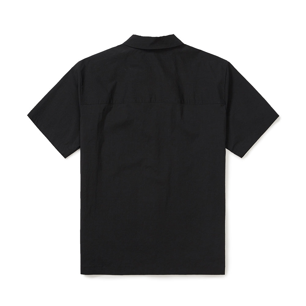 냉감 루트 반팔 셔츠 Black