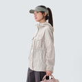루트 여성 중기장 바람막이 Light Beige
