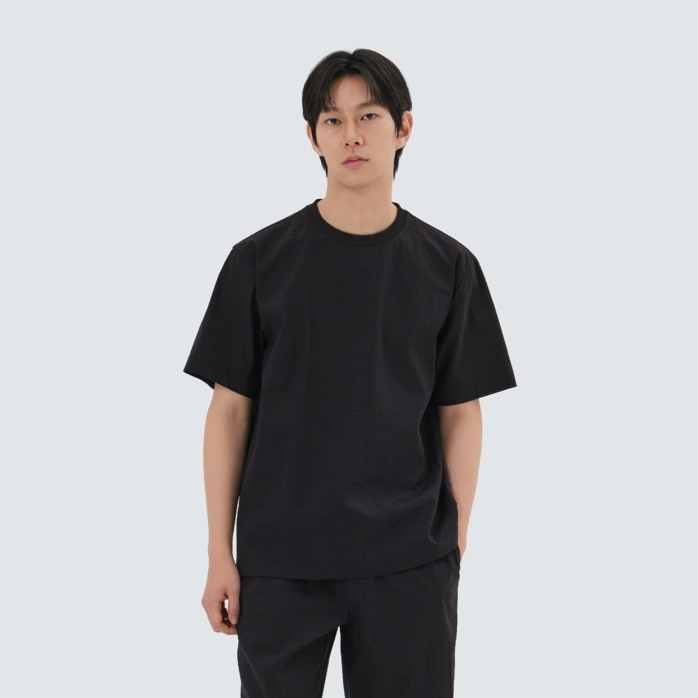 미닛 반팔 티셔츠 Black