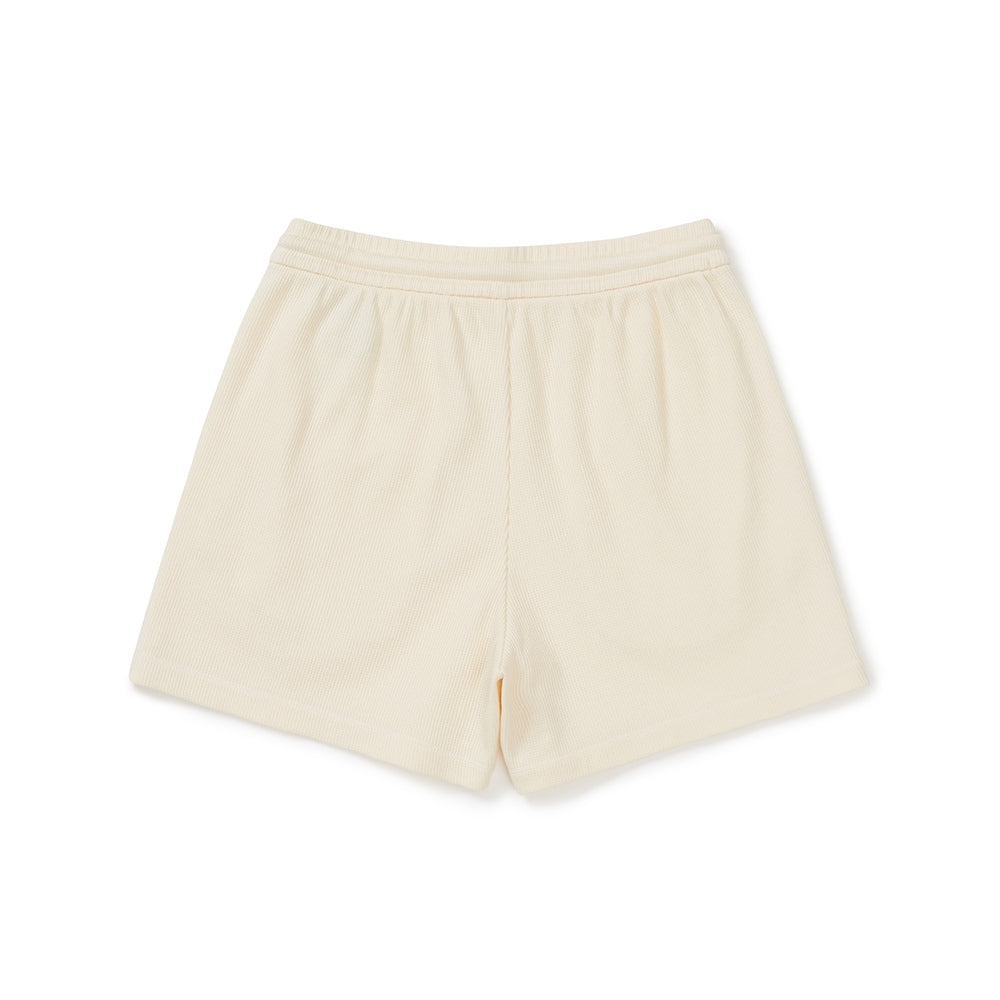 와플 여성 반바지 Pastel Yellow