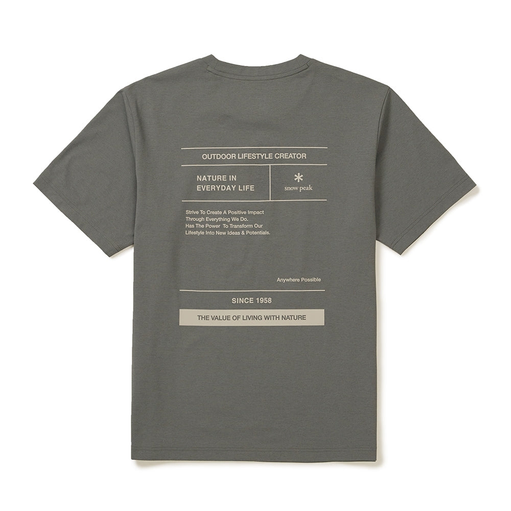 퀵드라이 리플렉티브 반팔 티셔츠 Dark Gray