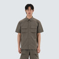 타슬란 투포켓 반팔 셔츠 Khaki