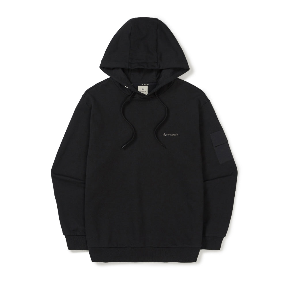 랜드 포켓 후드 티셔츠 Black