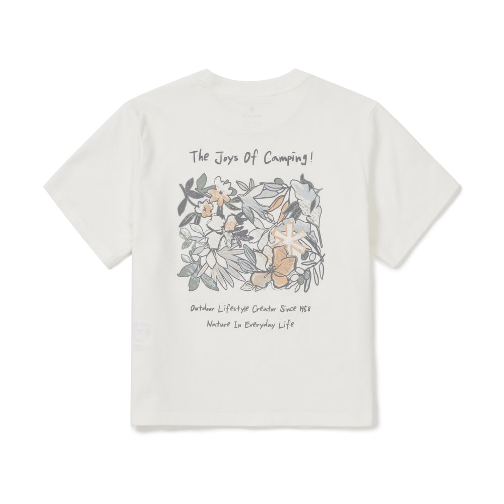 소로나 여성 트로피컬 반팔 티셔츠 Off White