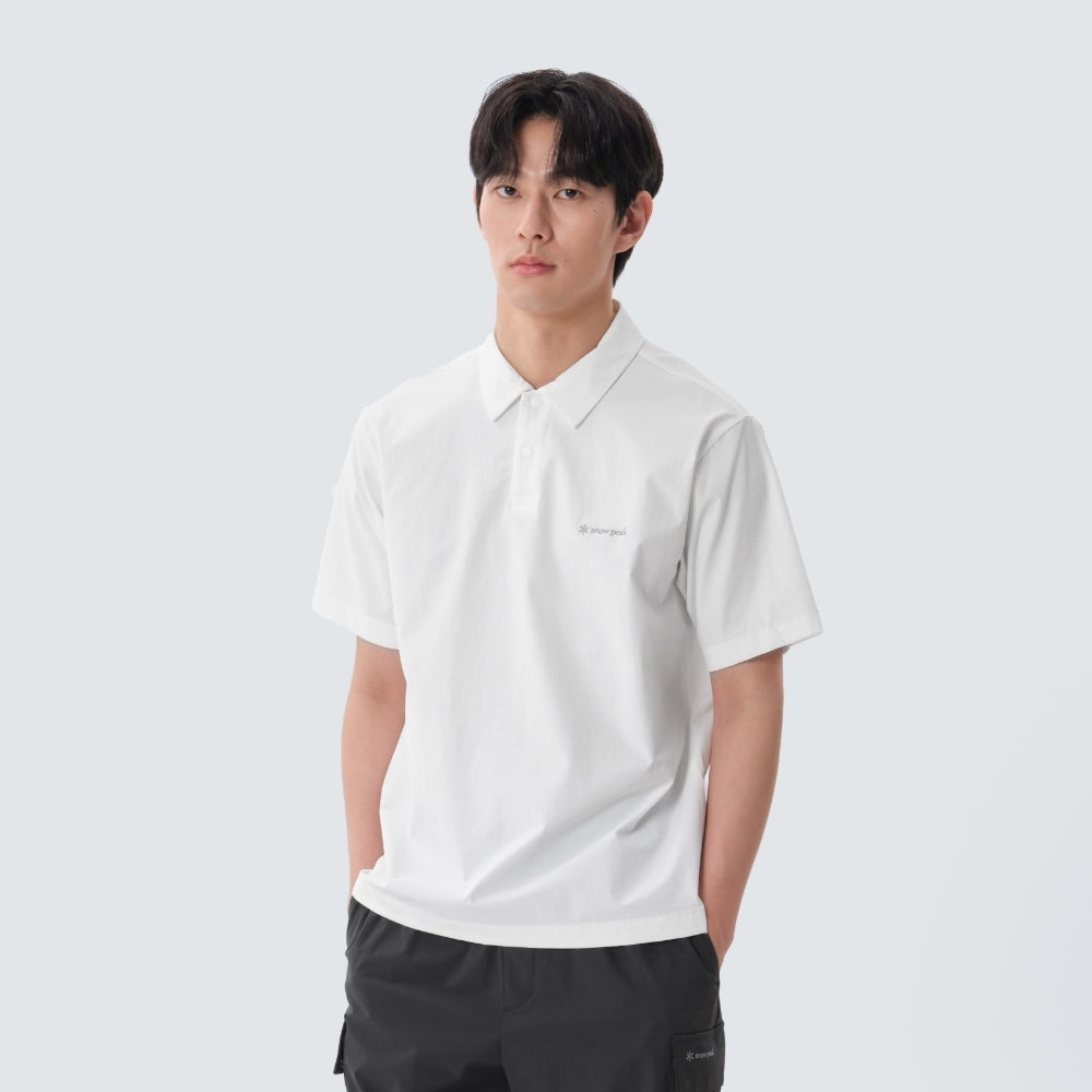 코듀라 반팔 폴로 티셔츠 White