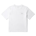 코튼 여성 레터링 반팔 티셔츠 White