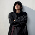 루트 소매 포켓 바람막이 Black