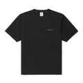 루트 레터링 우븐 패치 반팔 티셔츠 Black