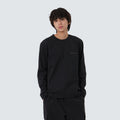 라운드넥 긴팔 티셔츠 Black