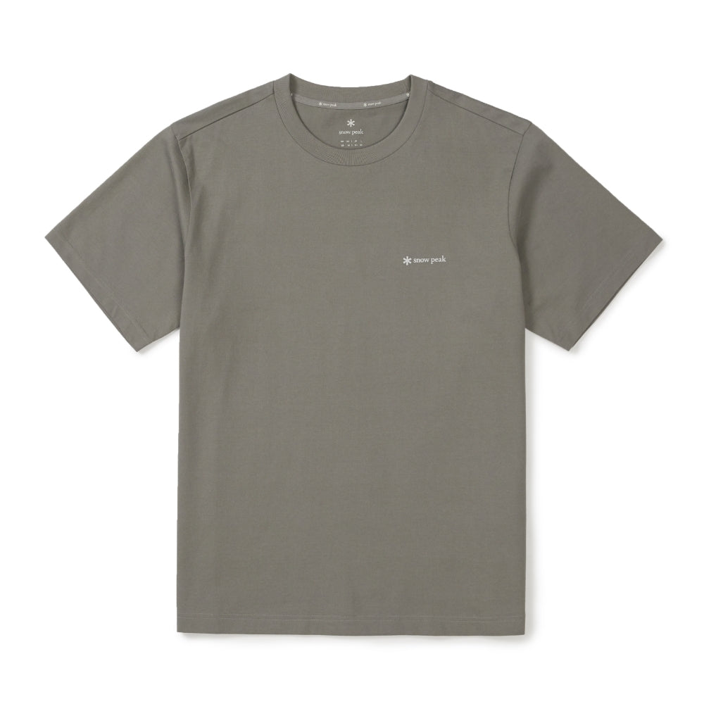 코튼 레터링 반팔 티셔츠 Vintage Gray