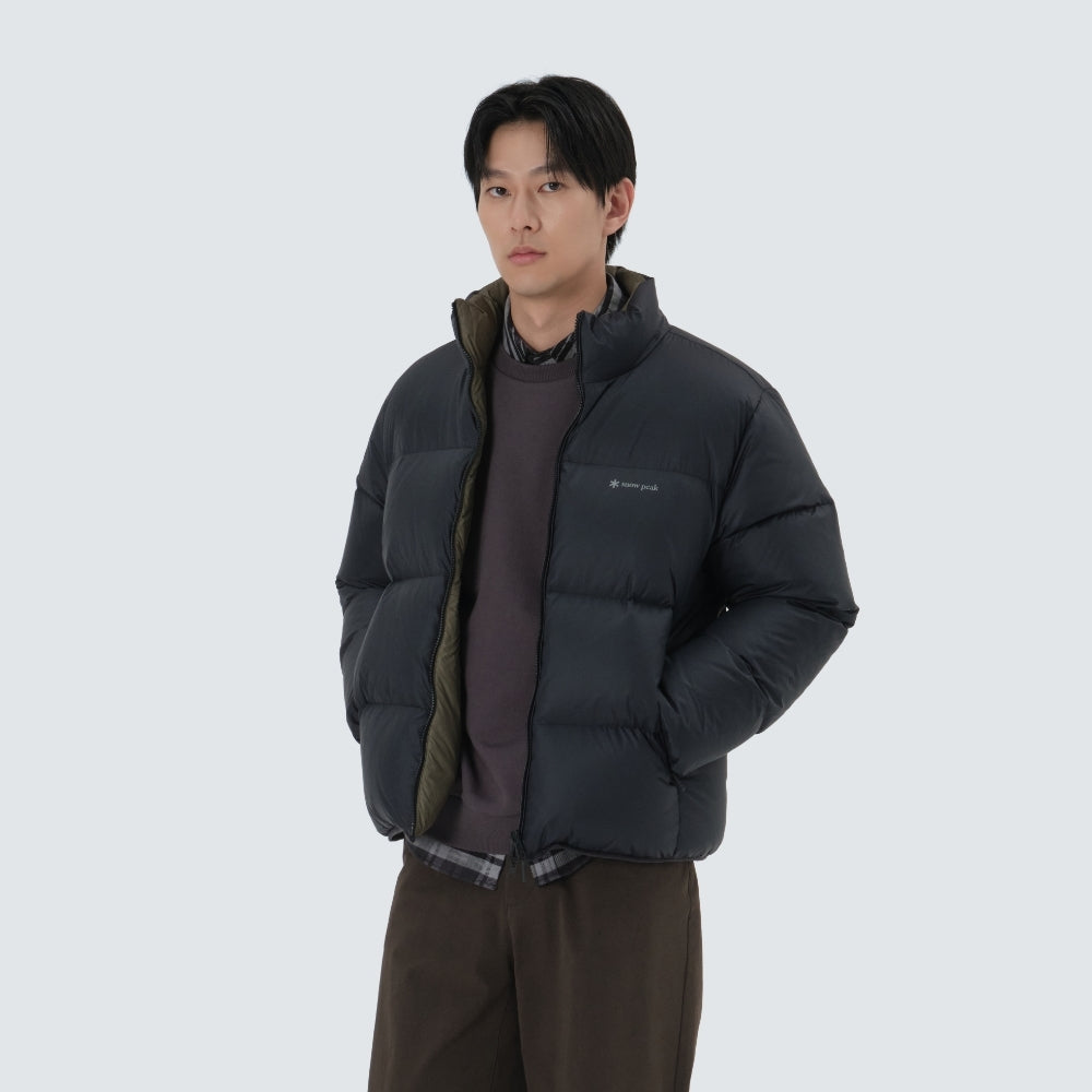 에어노바 퍼텍스 리버시블 스탠드넥 헤비 다운 자켓 Black