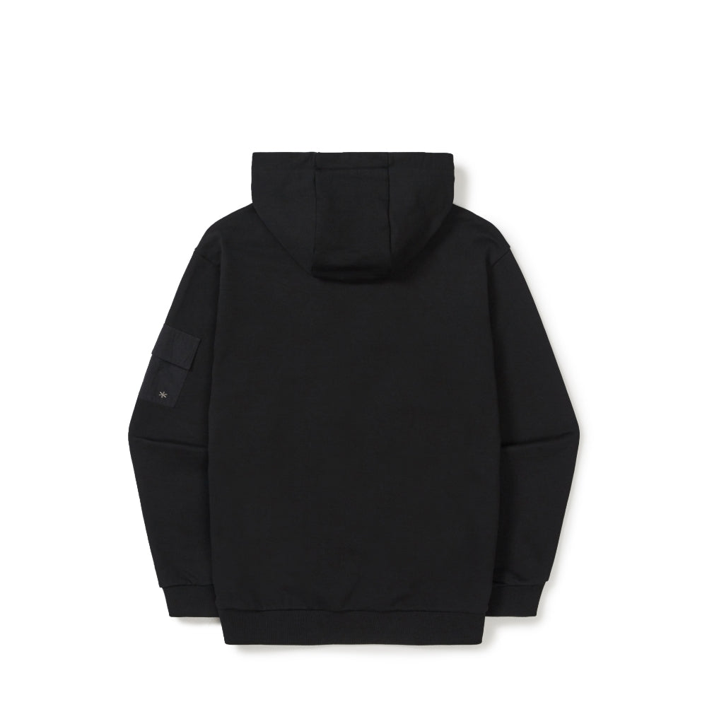 랜드 포켓 후드 티셔츠 Black