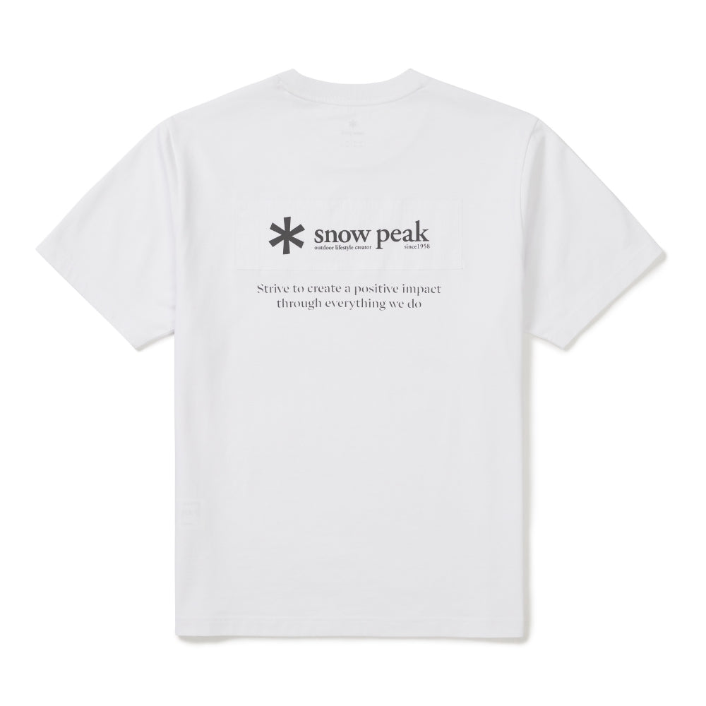 에어로쿨 우븐 패치 반팔 티셔츠 White