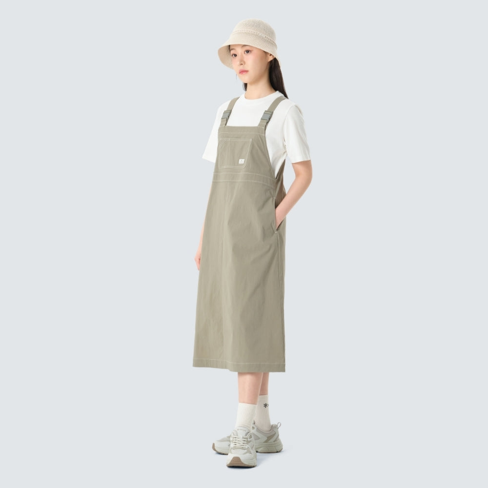클랜드 오버롤 원피스 Pastel Olive