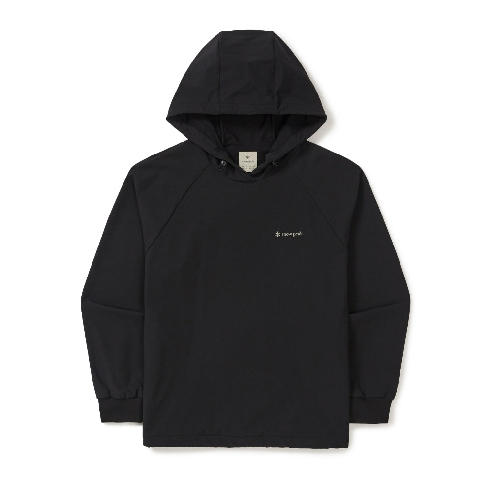 라고 여성 후드 티셔츠 Black