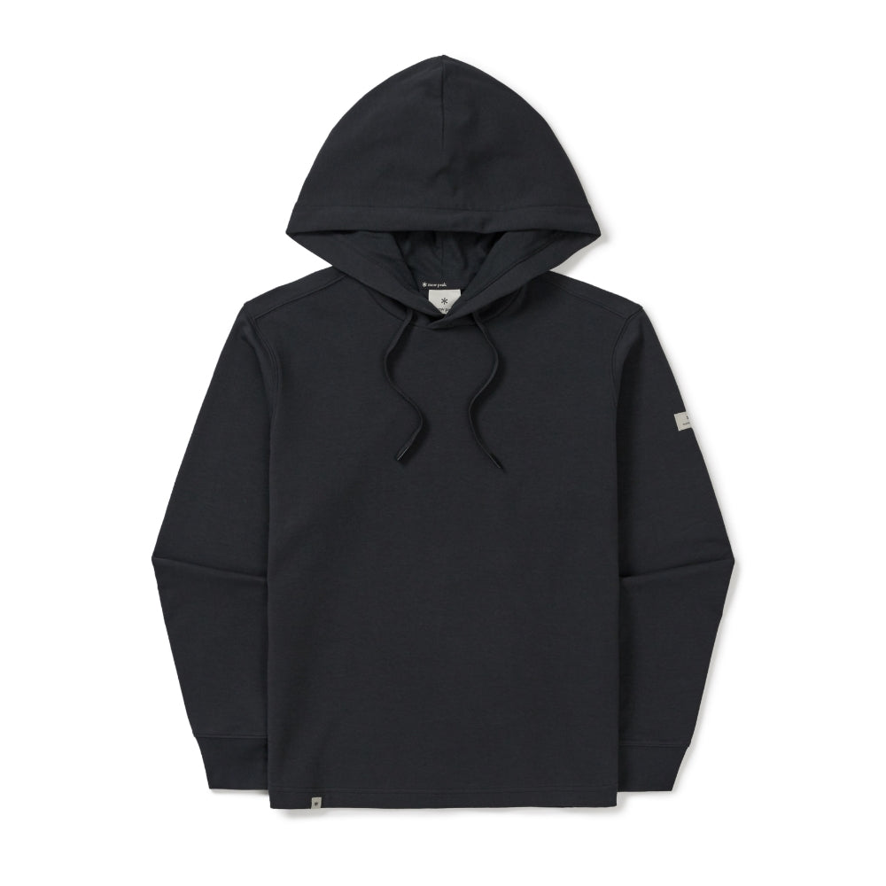 베이직 여성 세미크롭 후드 티셔츠 Dark Charcoal