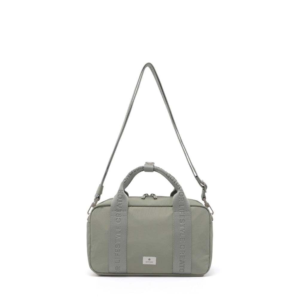 소프트윌 자가드 스몰 볼링백 4L Khaki Gray