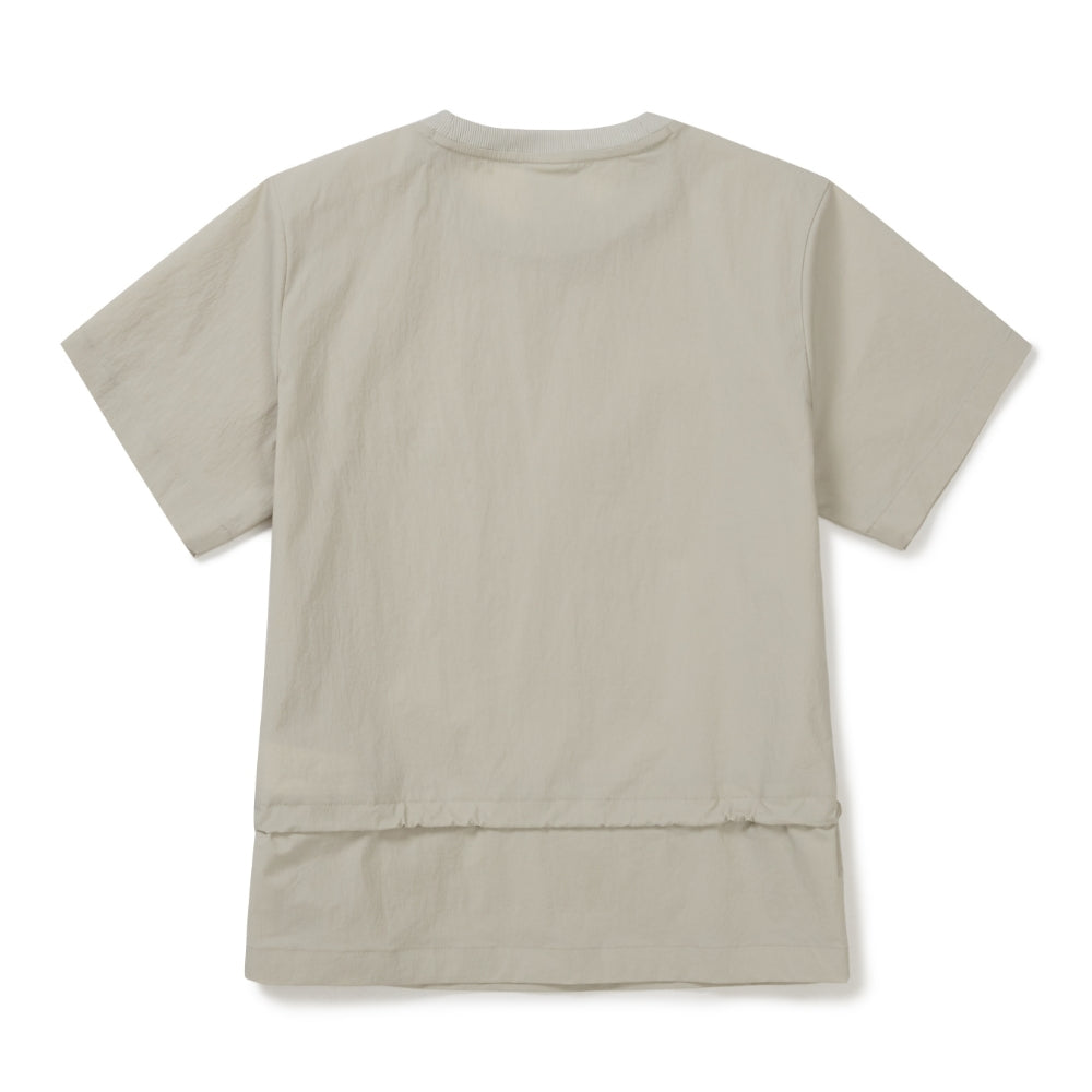 루트 여성 스트링 반팔 티셔츠 Light Beige