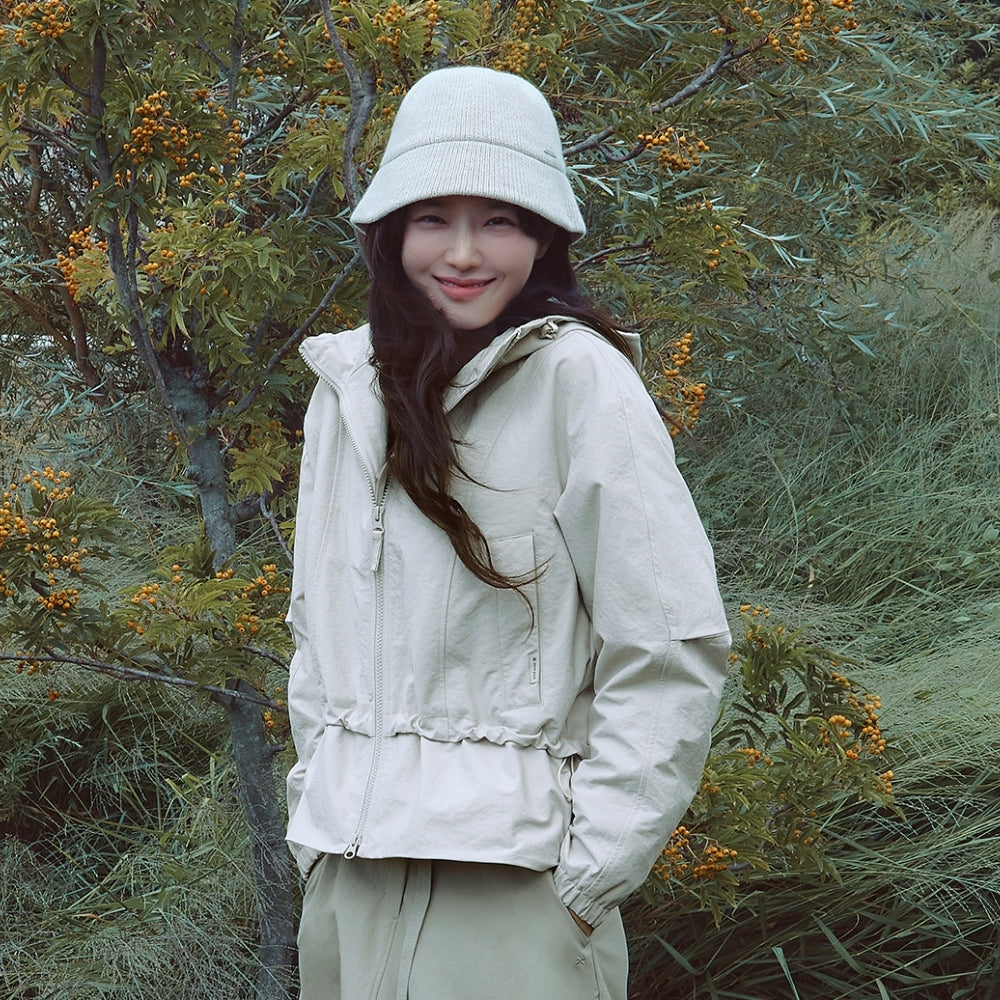 리나 여성 후드 바람막이 Light Beige