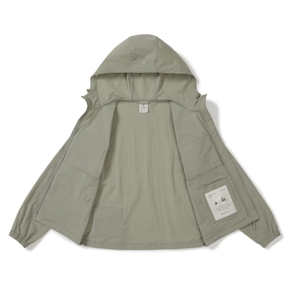 루트 여성 포켓 바람막이 Khaki Gray