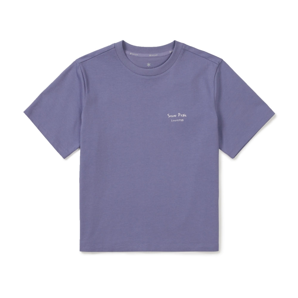 에어로쿨 여성 가드닝 그래픽 반팔 티셔츠 Ash Purple