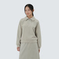 코듀로이 여성 반집업 맨투맨 Light Beige