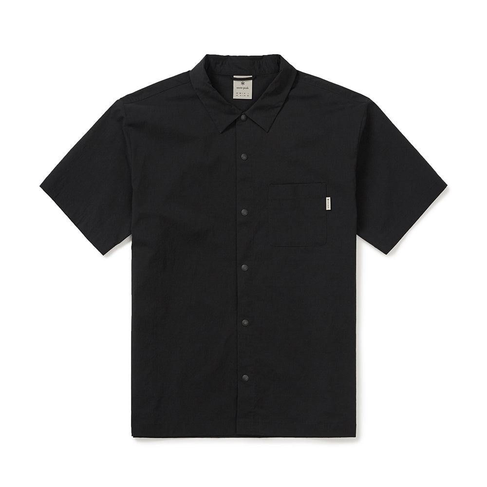 냉감 루트 반팔 셔츠 Black