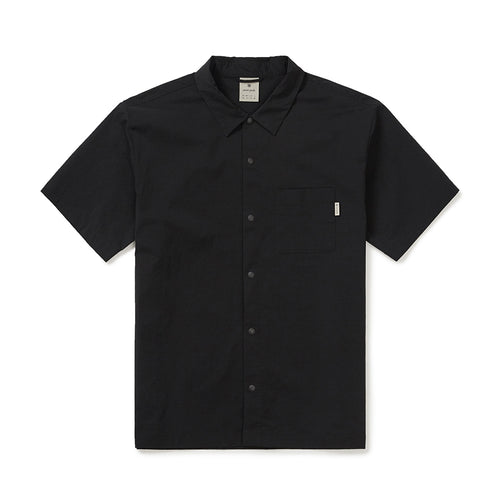 냉감 루트 반팔 셔츠 Black