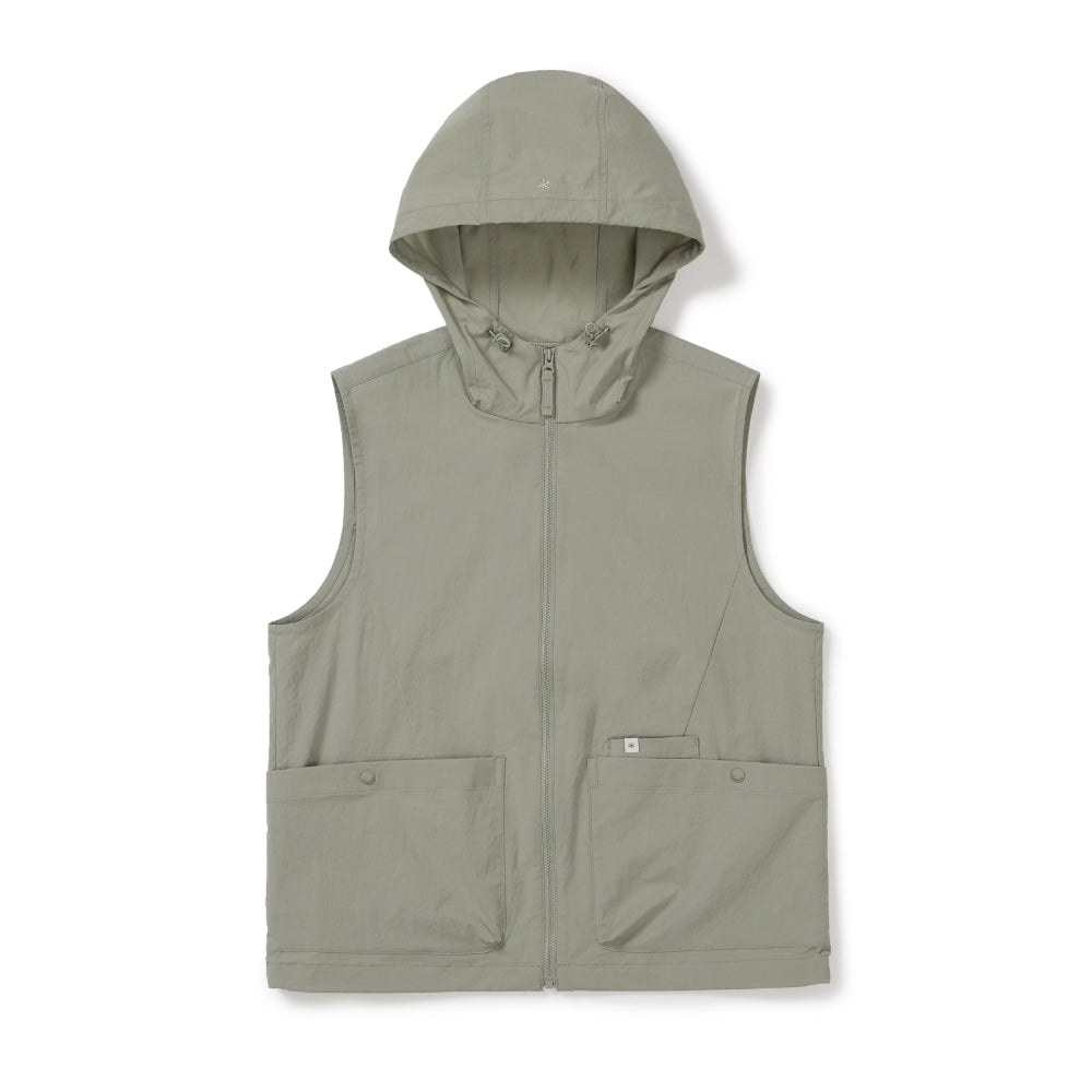 루트 여성 후드 베스트 Khaki Gray