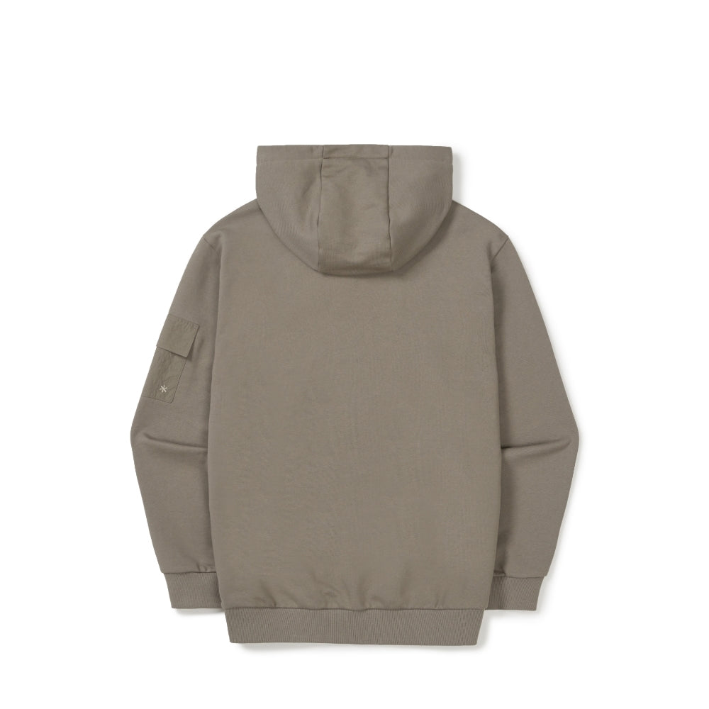 랜드 포켓 후드 티셔츠 Beige Gray