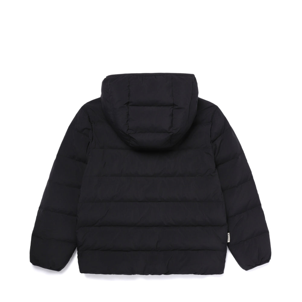 키즈 랜드 후드 경량 다운 자켓 Black