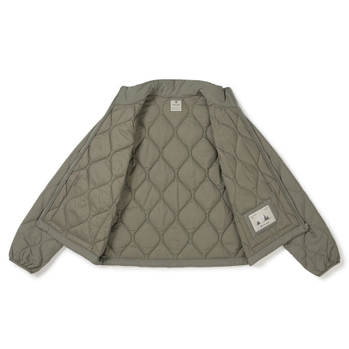 리사이클 퀼팅 여성 자켓 Khaki