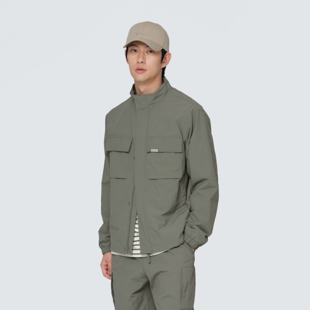 캠플 스탠드넥 바람막이 Dark Gray