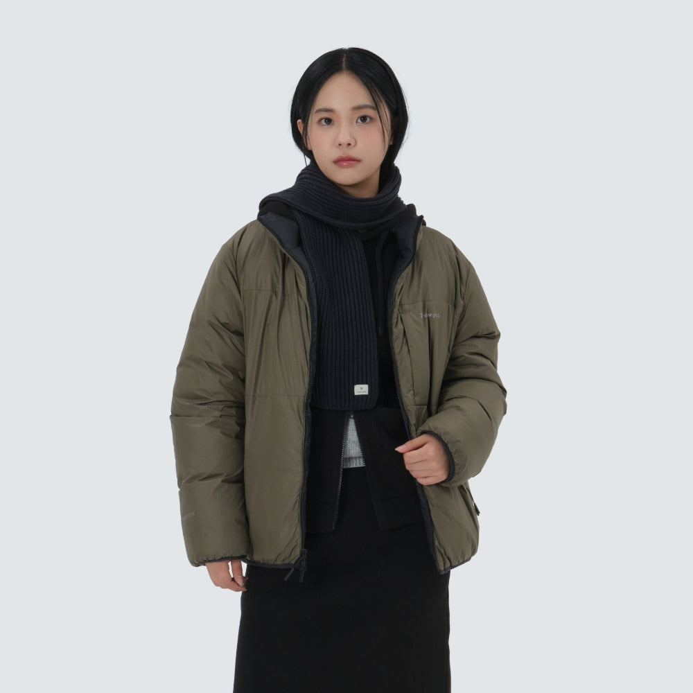 에어노바 퍼텍스 리버시블 스탠드넥 헤비 다운 자켓 Black