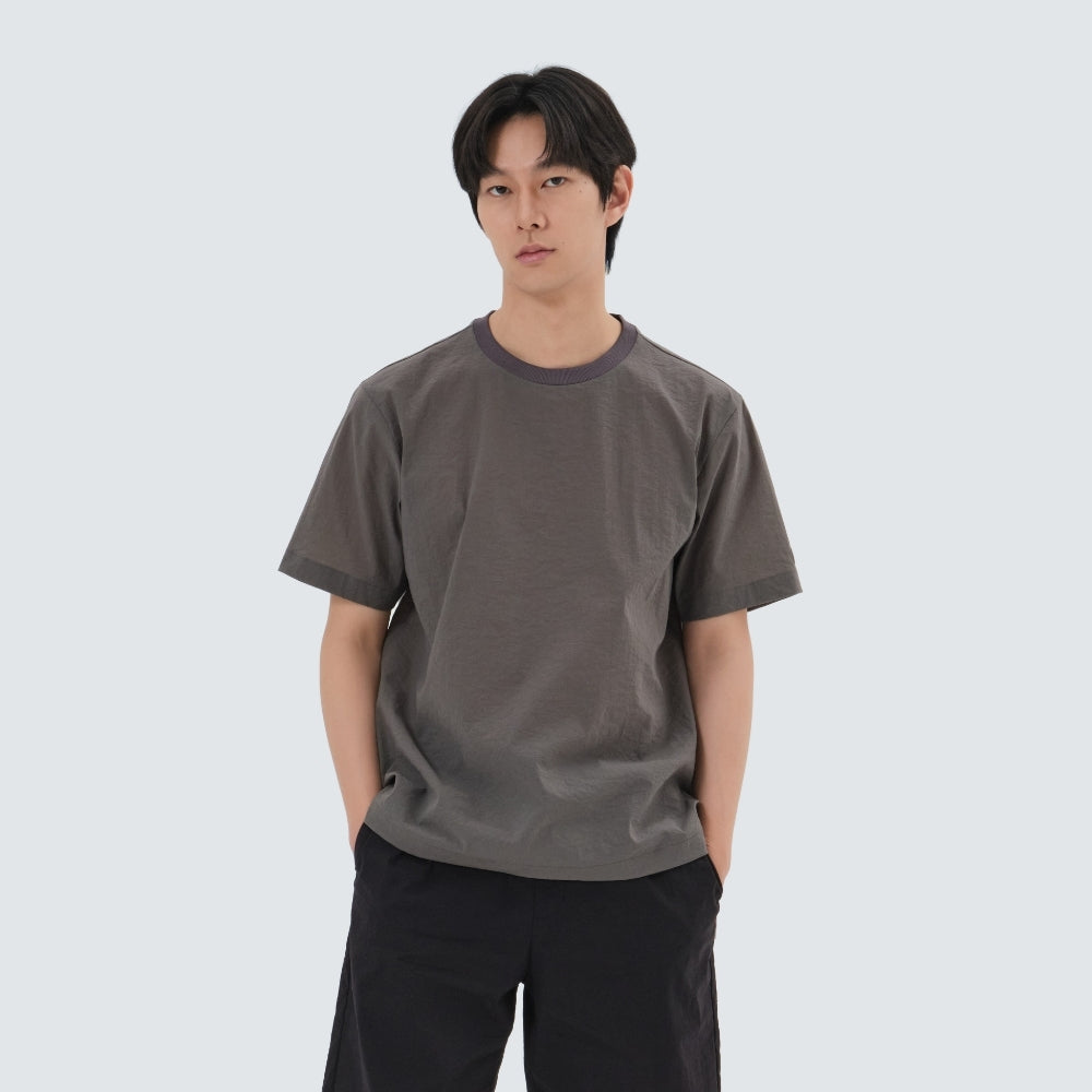 미닛 반팔 티셔츠 Dark Khaki