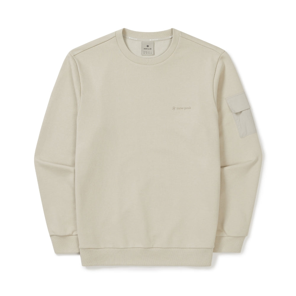 랜드 포켓 맨투맨 Light Beige