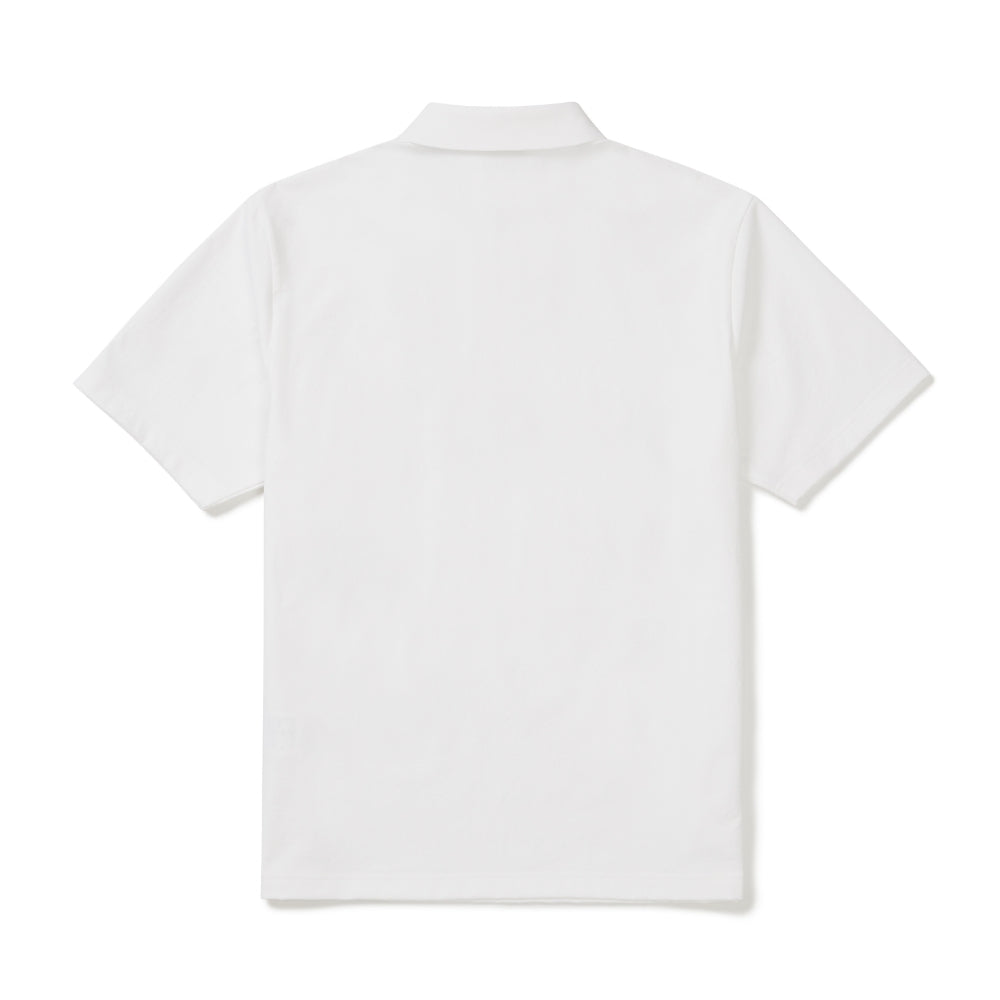 클래식 우븐 반팔 폴로 티셔츠 White