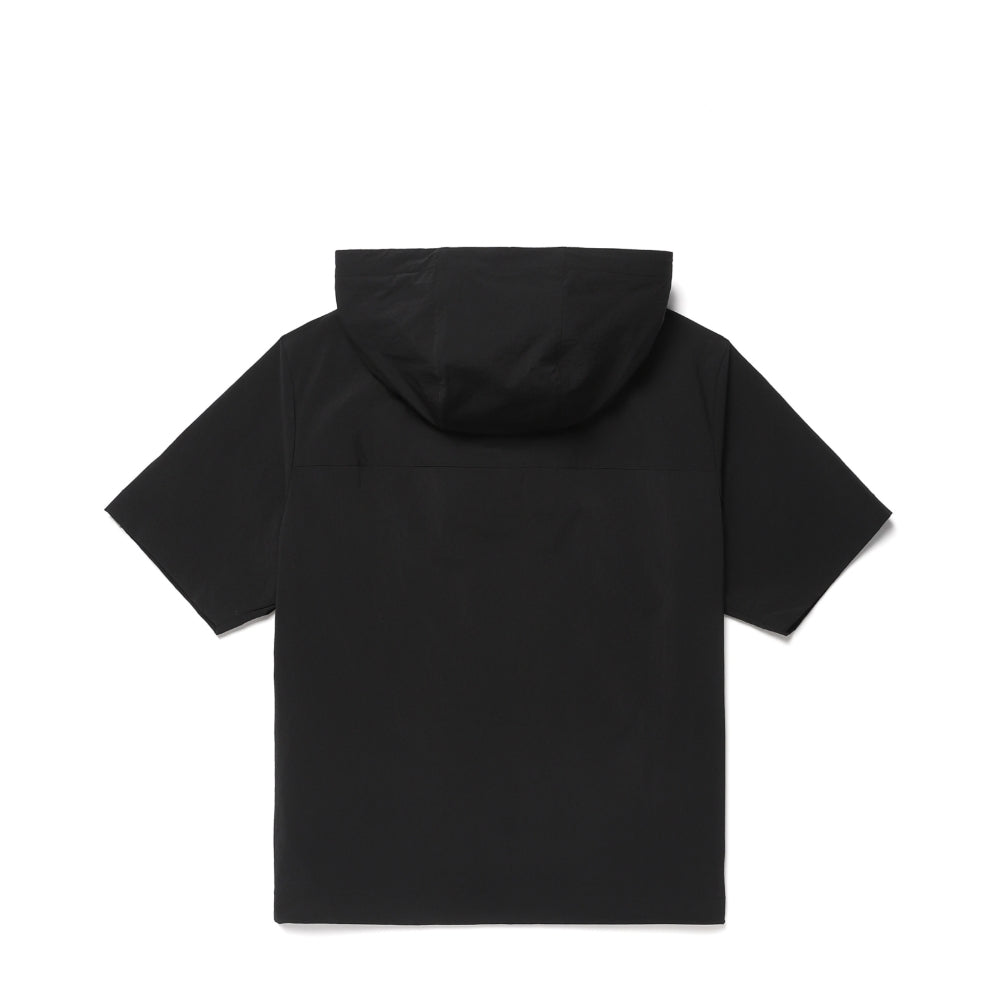 루트 여성 후드 반팔 아노락 Black