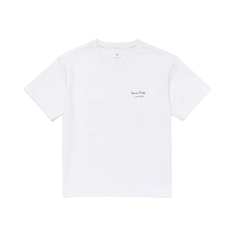 키즈 에어로쿨 가드닝 그래픽 반팔 티셔츠 White