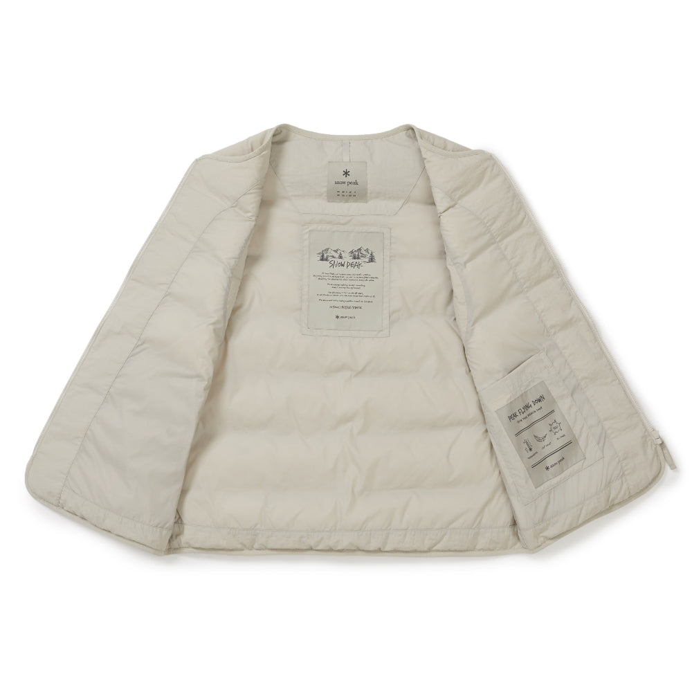랜드 여성 경량 다운 베스트 Light Beige