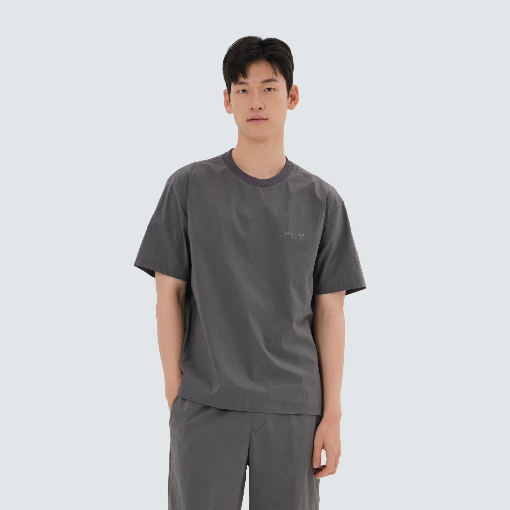 루트 베이직 반팔 티셔츠 Dark Gray
