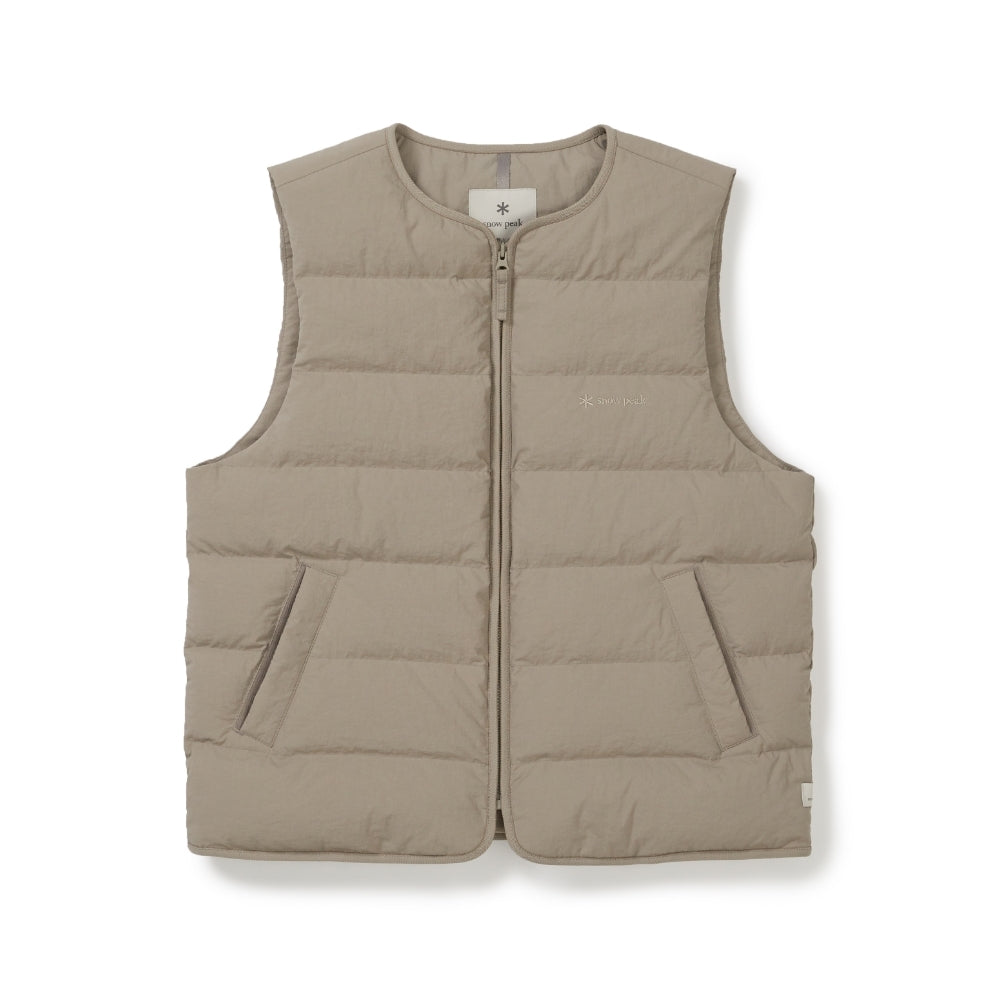 랜드 여성 경량 다운 베스트 Tan Gray