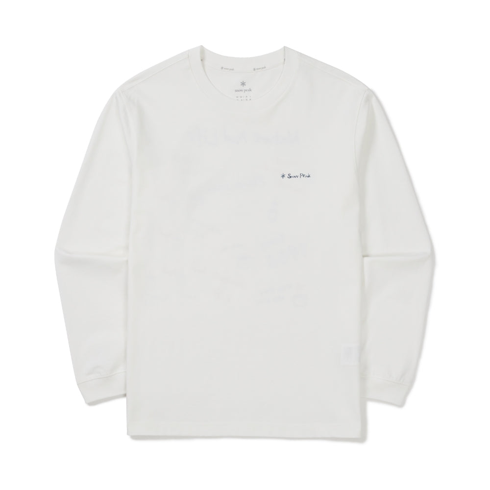 에어로쿨 크레용 긴팔 티셔츠 Off White