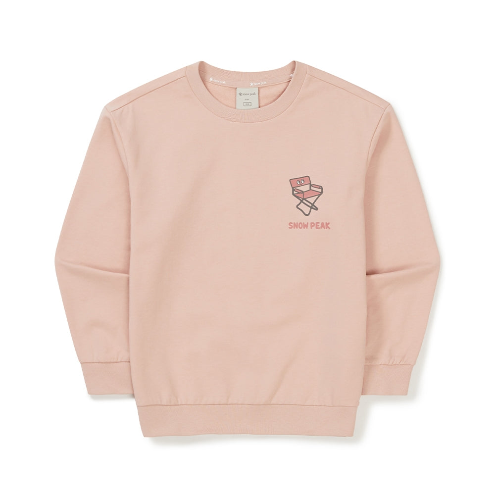 키즈 캠핑 맨투맨 Light Pink