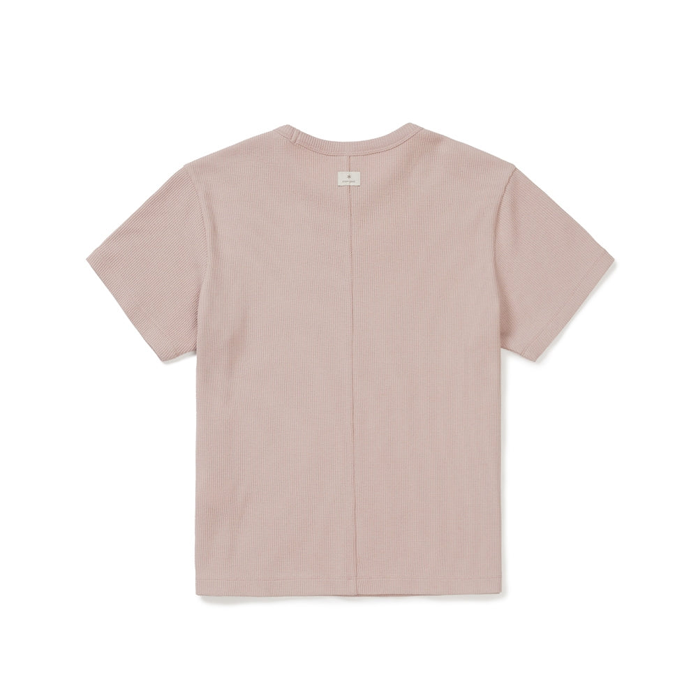 와플 여성 반팔 티셔츠 Deep Pink