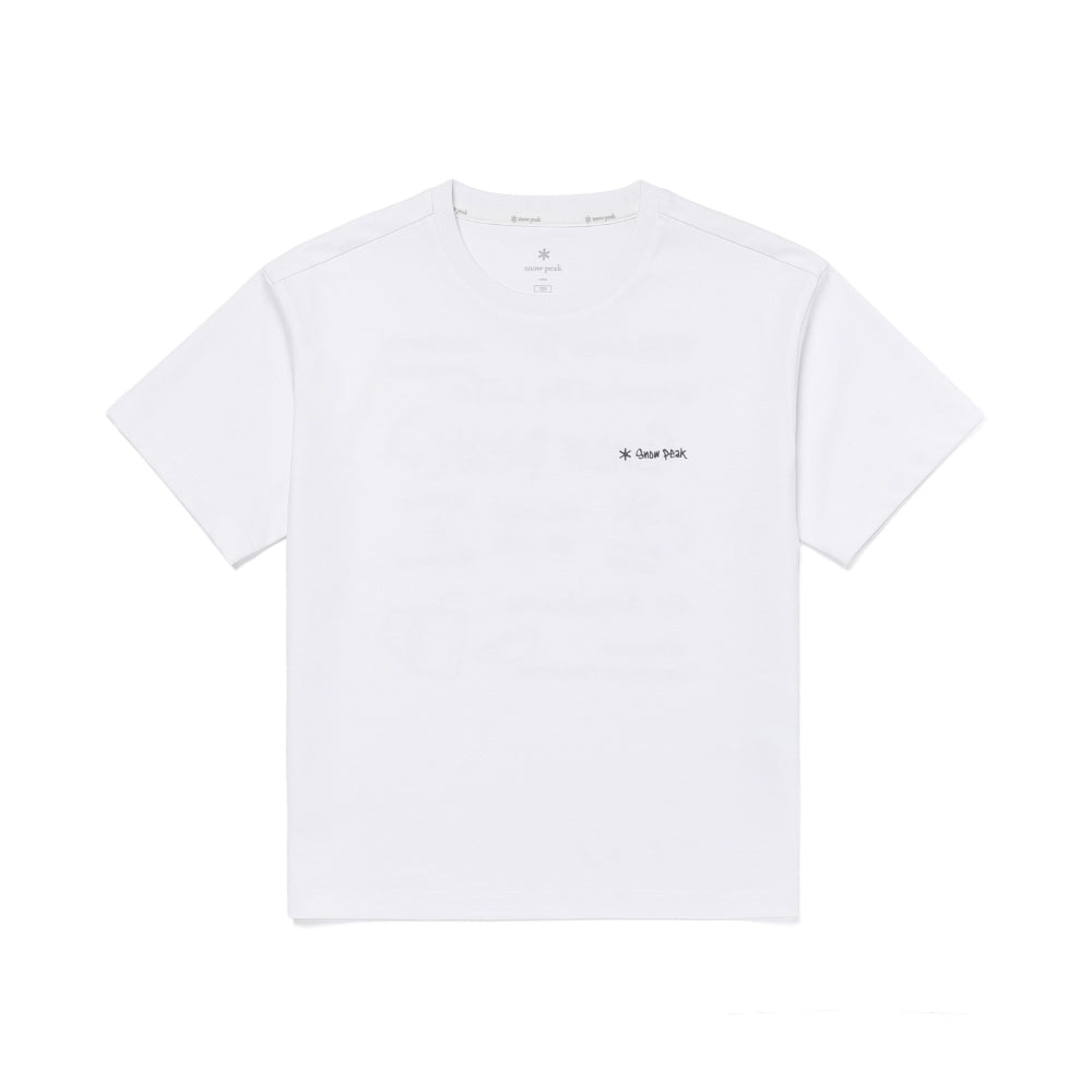 키즈 에어로쿨 두들 그래픽 반팔 티셔츠 White