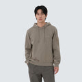 랜드 포켓 후드 티셔츠 Beige Gray