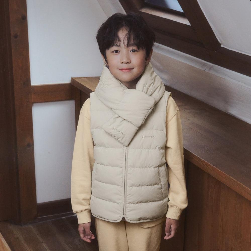 키즈 랜드 경량 다운 베스트 Light Beige