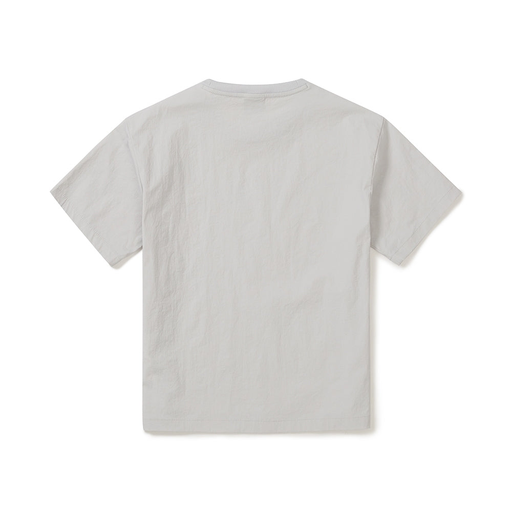 키즈 냉감 루트 반팔 티셔츠 Ice Gray